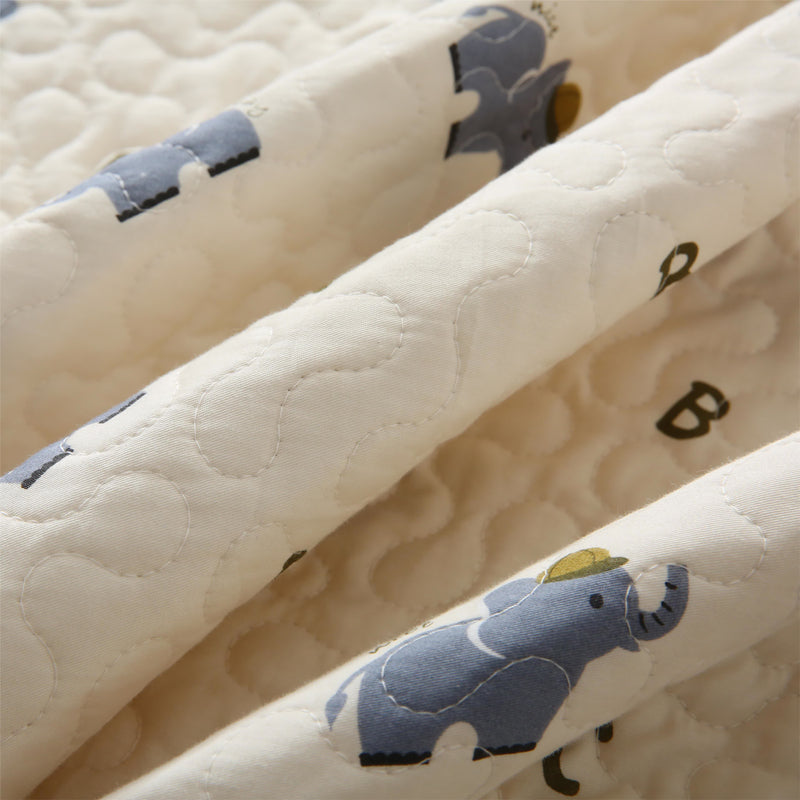 Cute Elephant Quilted Pure Cotton Bedding