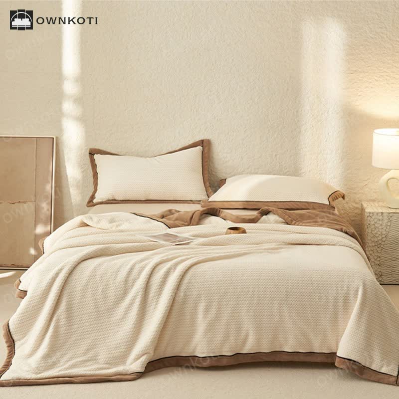 Double-sided Fleece Duvet Cover Blanket