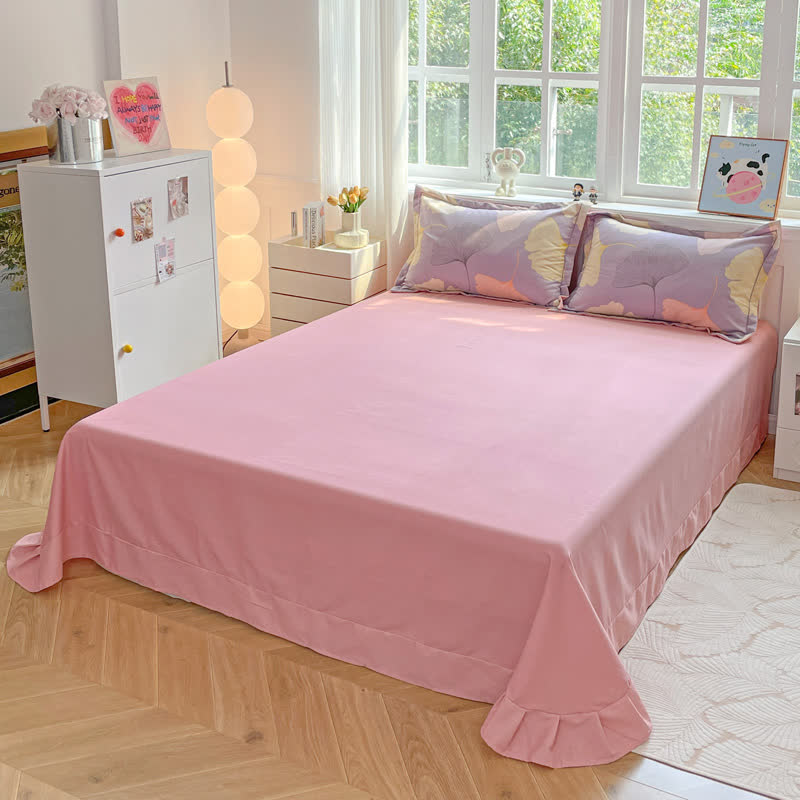 Ginkgo Leaf  Warm Brushed Cotton Bedding Set(4PCS)