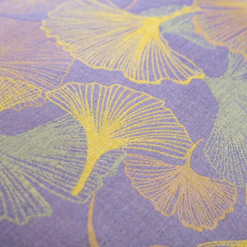 Button Ginkgo Leaf Cotton Bedding Set (4PCS)