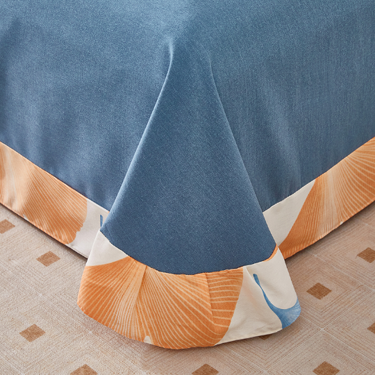 Cotton Rural Ginkgo Leaf Bedding Set(4PCS)