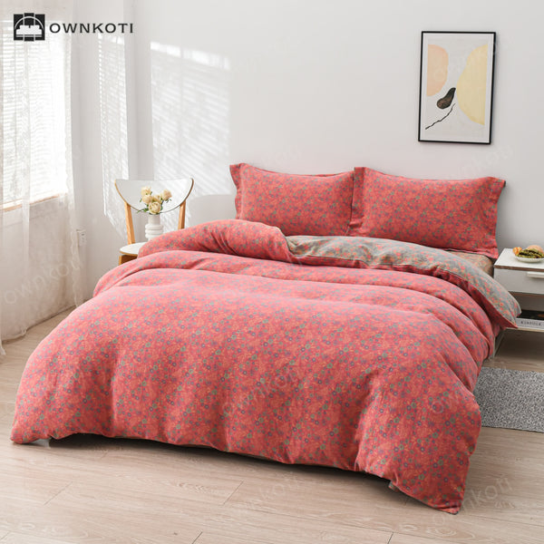 Pastoral Cotton Duvet Cover Bedding Set (4PCS)