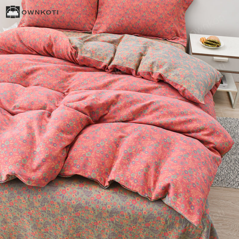 Pastoral Cotton Duvet Cover Bedding Set (4PCS)