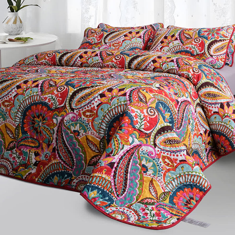 Bohemian Elegant Quilted Bedding Set(3PCS)