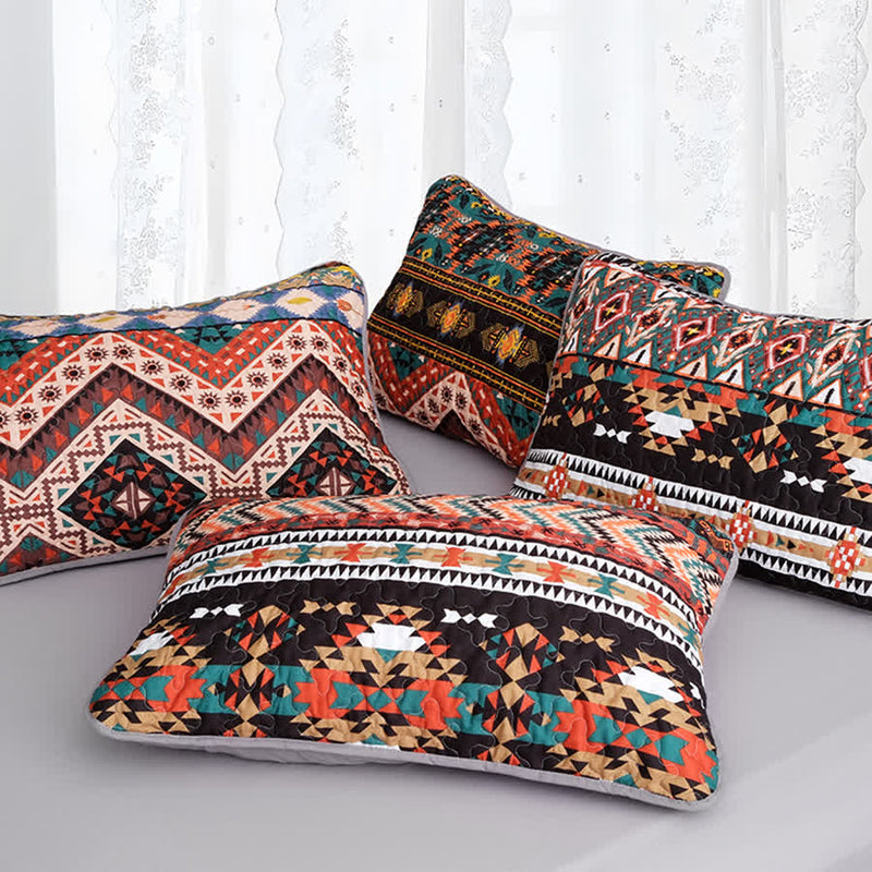 Bohemian Quilted Breathable Soft Bedding Set(3PCS)