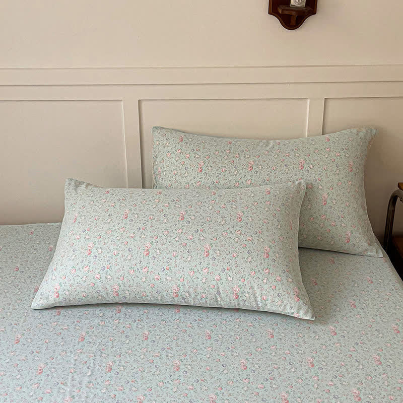 Cotton Gauze Refresh Floral Fitted Sheet