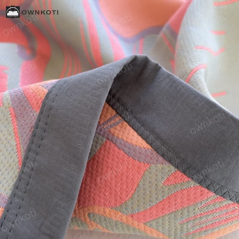 Lightweight Pure Cotton Bright Floral Quilt