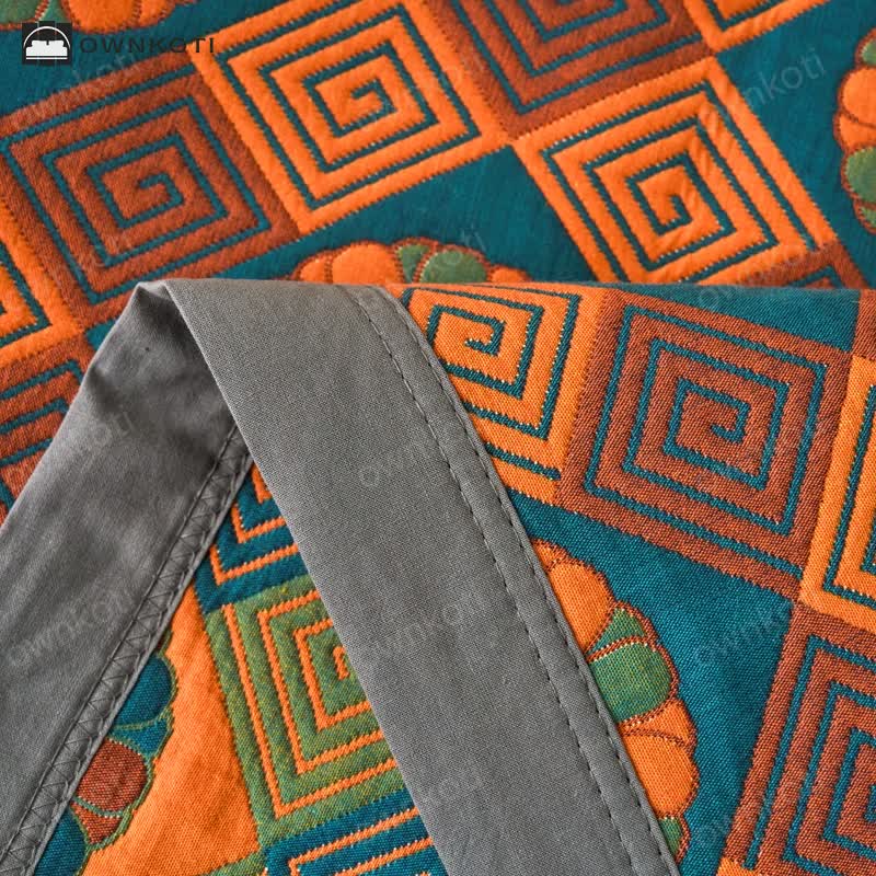 Cotton Gauze Reverisible Vintage Quilt