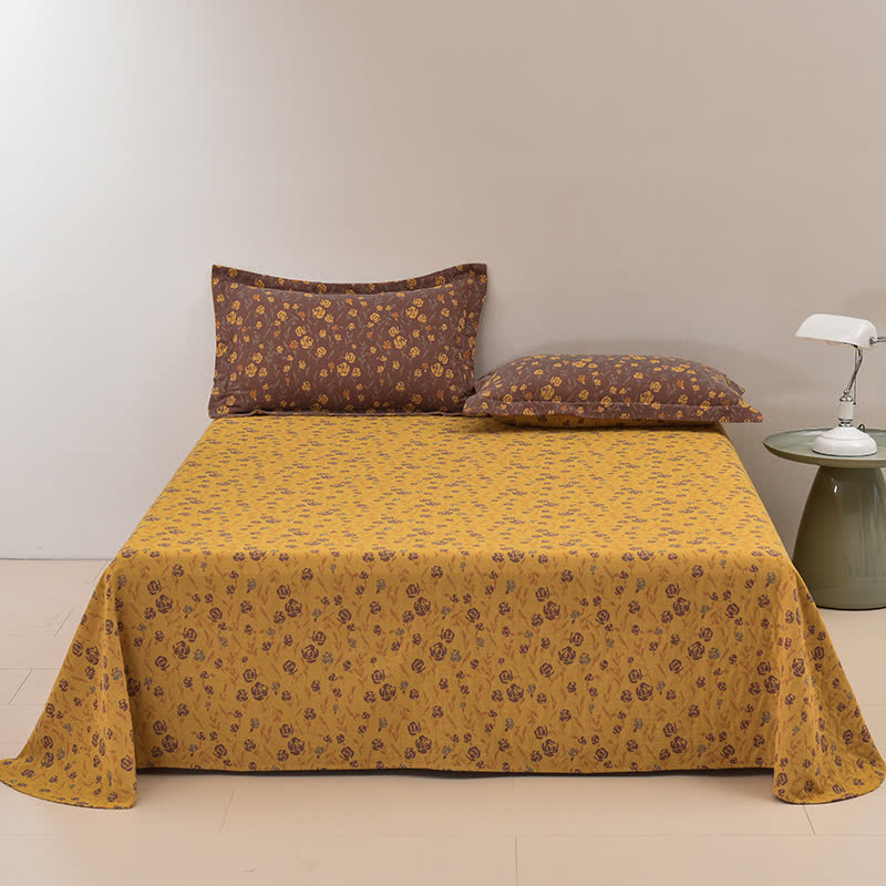 Yarn-dyed Rose Cotton Gauze Comfy Coverlet