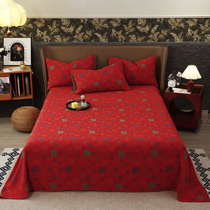 Yarn-dyed Jacquard Cotton Gauze Coverlet
