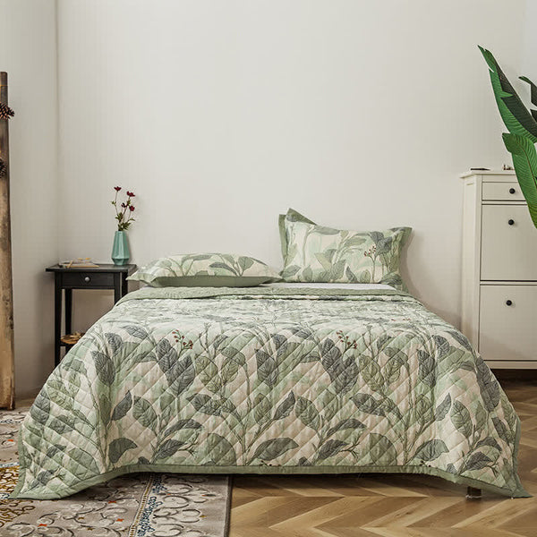 Refresh Leaf Lyocell Fiber Quilted Bedding