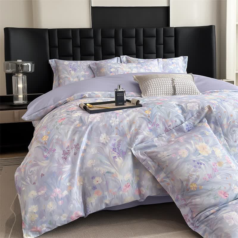 Elegant Fresh Floral Cotton Bedding Set(4PCS)
