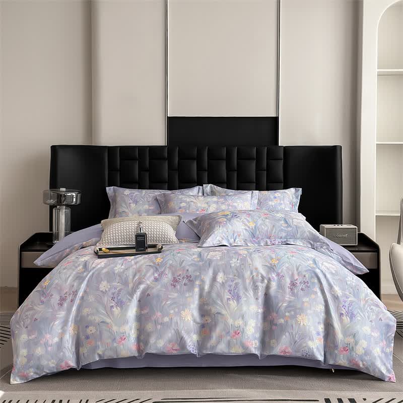 Elegant Fresh Floral Cotton Bedding Set(4PCS)