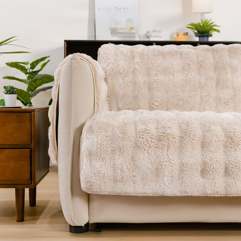 Water-resistant Fluffy Soft Furniture Protector Couch Cover-EverDry