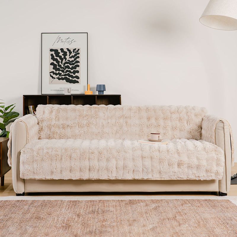 Water-resistant Fluffy Soft Furniture Protector Couch Cover-EverDry