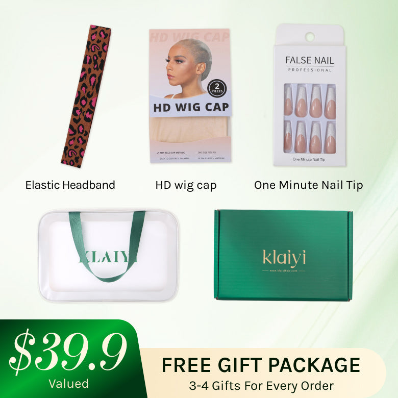 Klaiyi 7x5 Byebye Knots 90s Rachel Haircut Blunt Layered Wig with Side Part Bangs Put On and Go Glueless Human Hair Wig Flash Sale