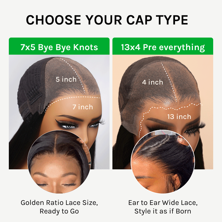 $100 OFF | Code: SAVE100 Klaiyi Put On and Go Glueless Bob Wig Silky Straight/Yaki Straight 7x5 Pre-Cut Lace Closure Wig Beginner Friendly