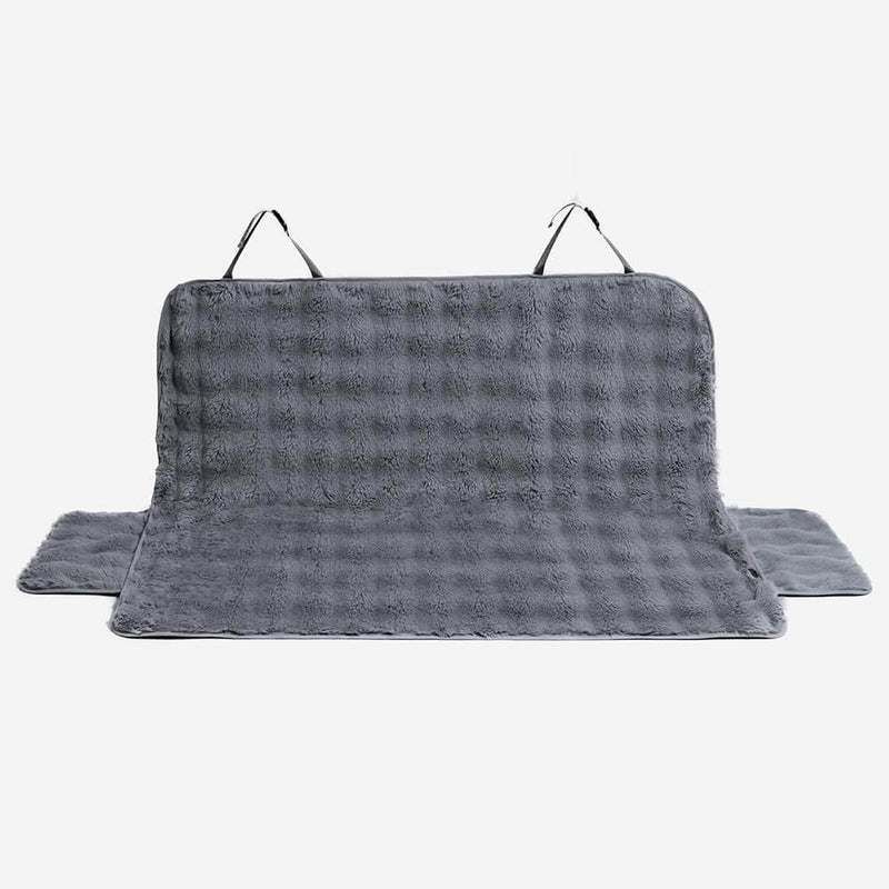Fluffy Cozy Calming Pet Blanket Car Seat Protector Cover- Surestep