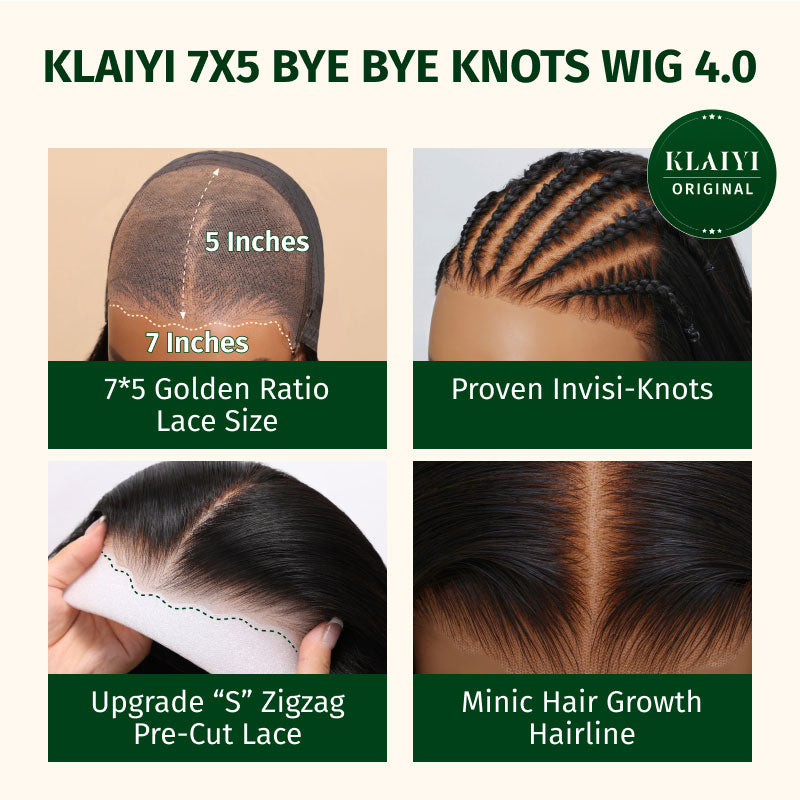 Extra 60% OFF |  Klaiyi Reddish Brown Jerry Curly Put on & Go Glueless Wig with Bleached Knots