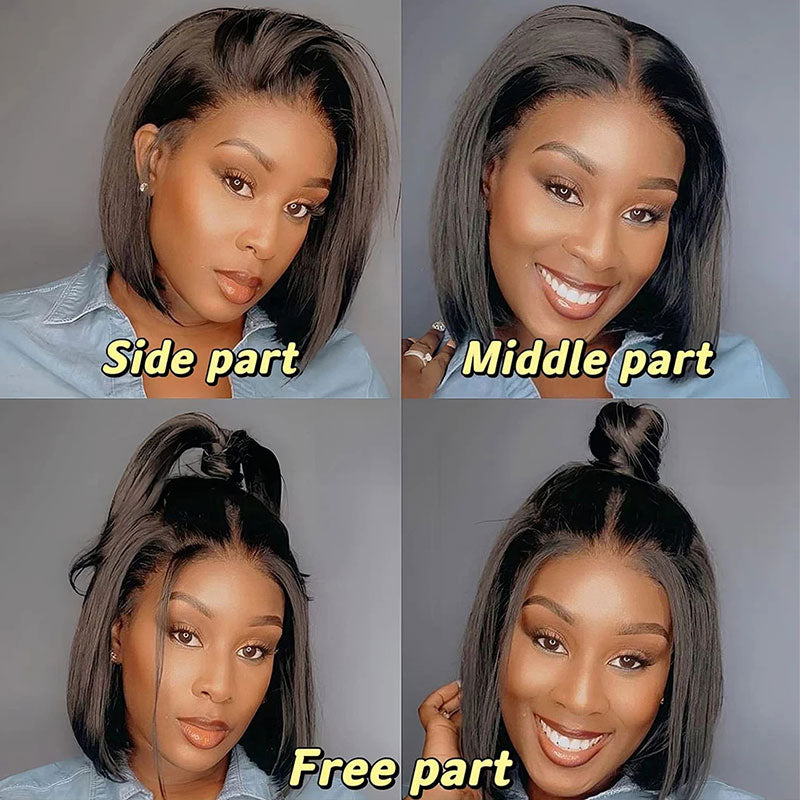 Klaiyi Put On and Go Glueless Bob Wig 13x4 Pre Everything/ 7×5 Bye Bye Knots Pre-Cut Lace Wig Beginner Friendly Flash Sale
