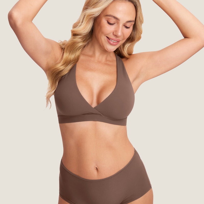 Inbarely® Crossover Racerback Nursing Bra