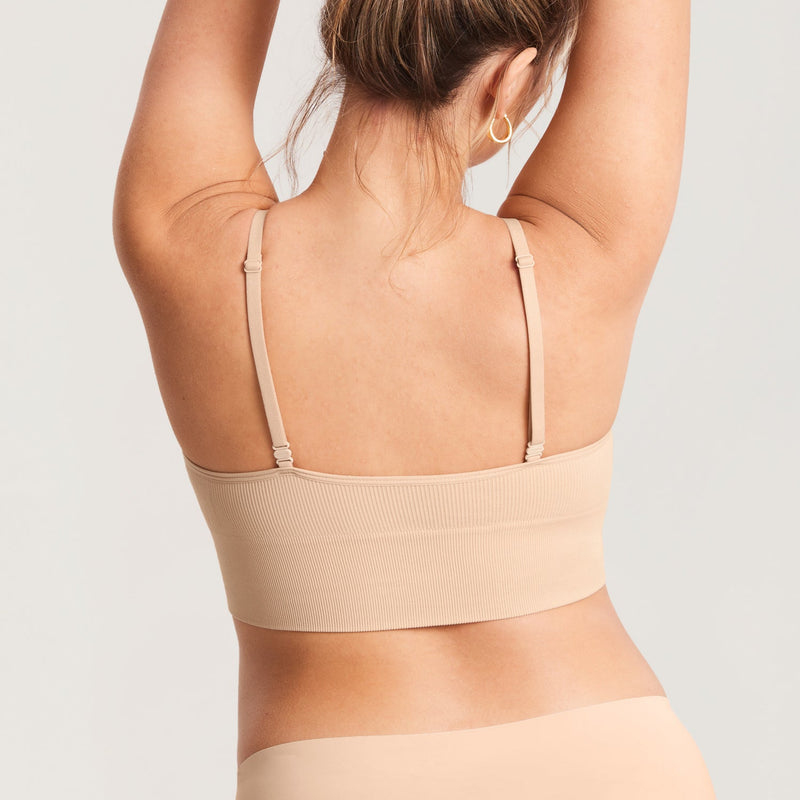 Ribbed V Neck Nursing Bralette