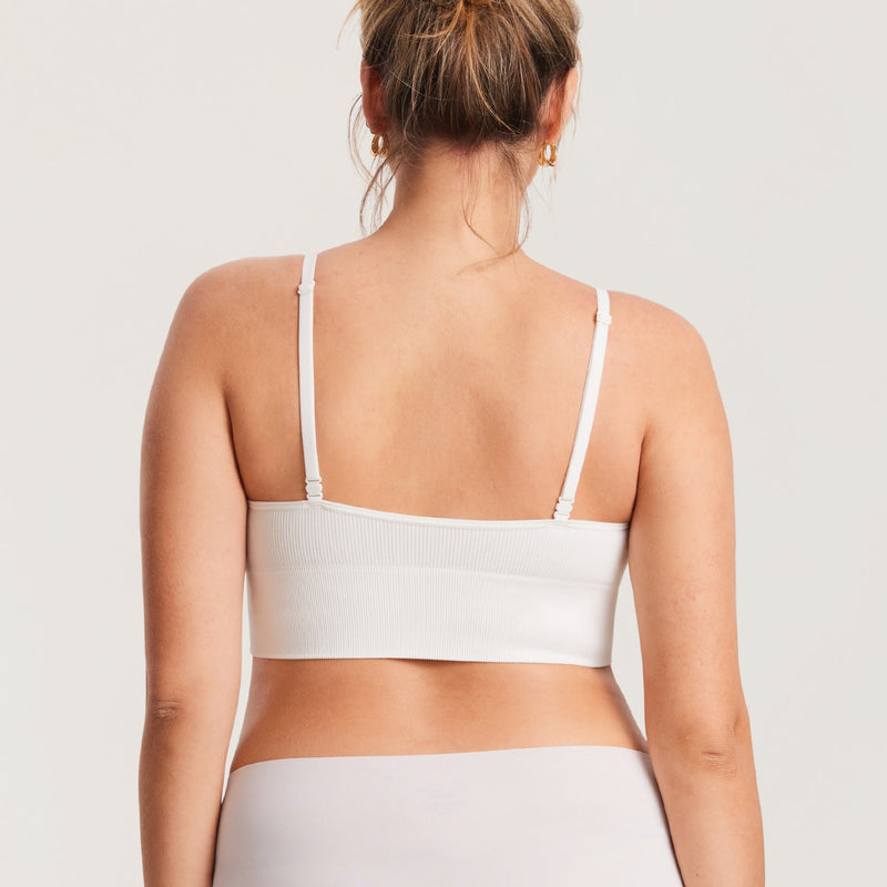 Ribbed V Neck Nursing Bralette