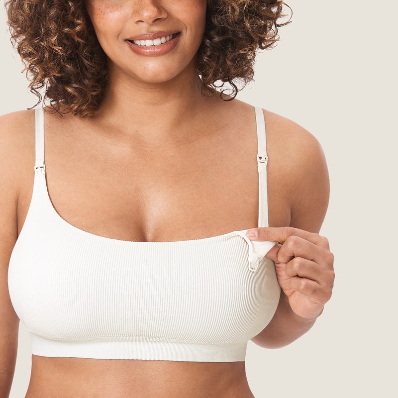 Ribbed Scoop Nursing Bralette