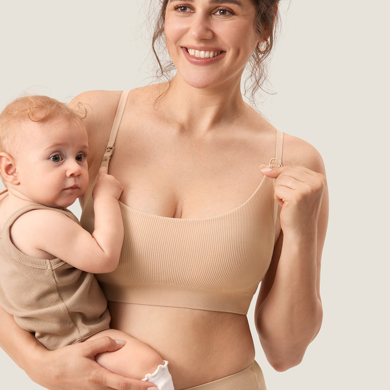 Ribbed Scoop Nursing Bralette