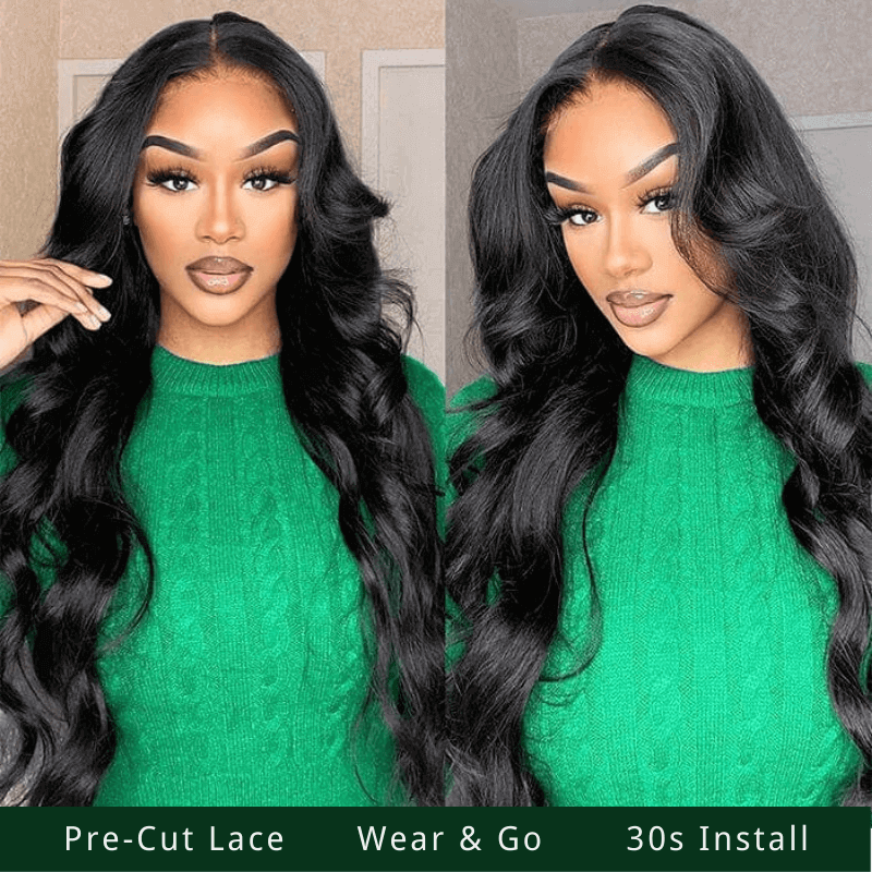 $200 OFF Over $201,Code:SAVE200 | Klaiyi 7x5 Bye Bye Knots Glueless Wig  Body Wave Pre Cut Lace Wigs Flash Sale