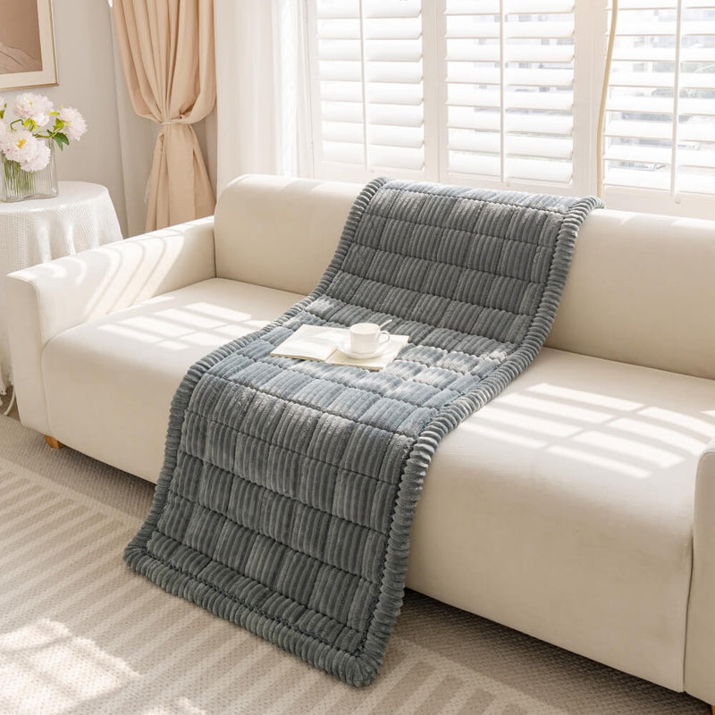 Lazy Soft Flannel Breathable Pet Mat Non-slip Couch Cover