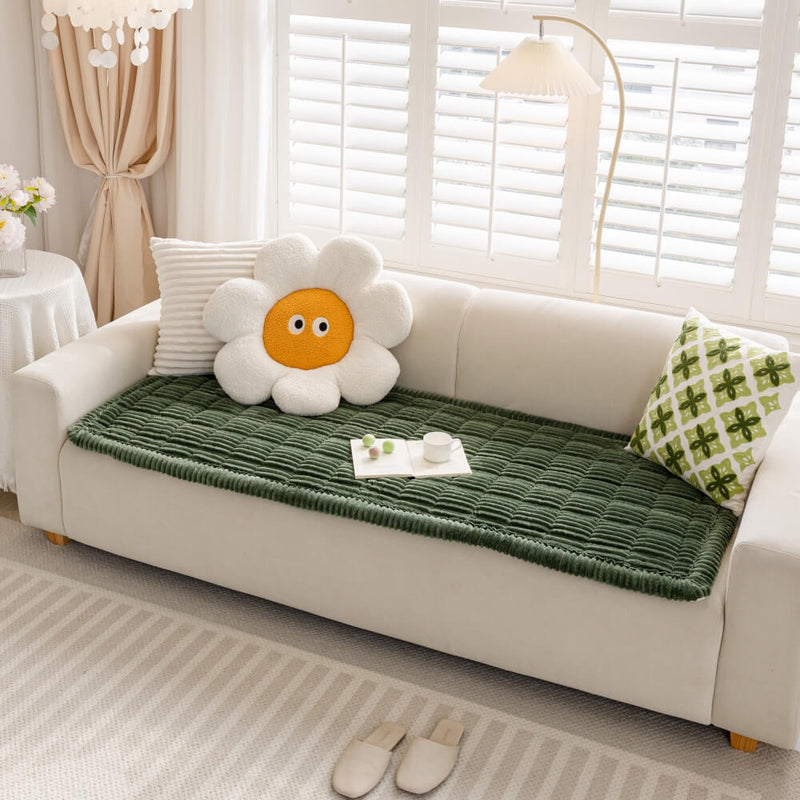 Lazy Soft Flannel Breathable Pet Mat Non-slip Couch Cover