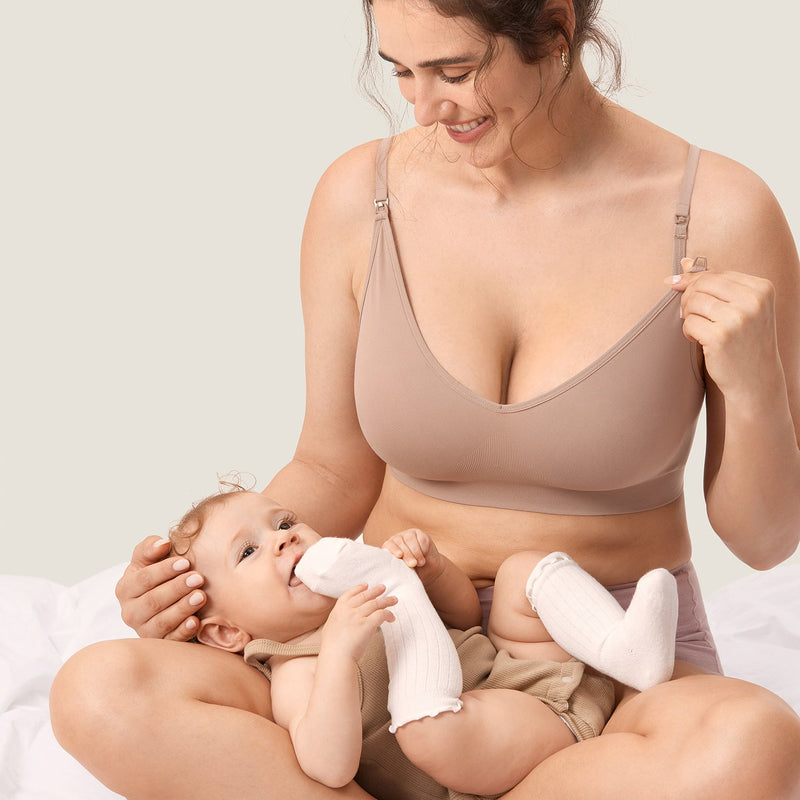 Seamless Soft Knit Nursing Bra