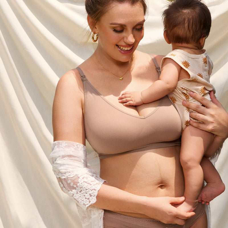 Seamless Soft Knit Nursing Bra