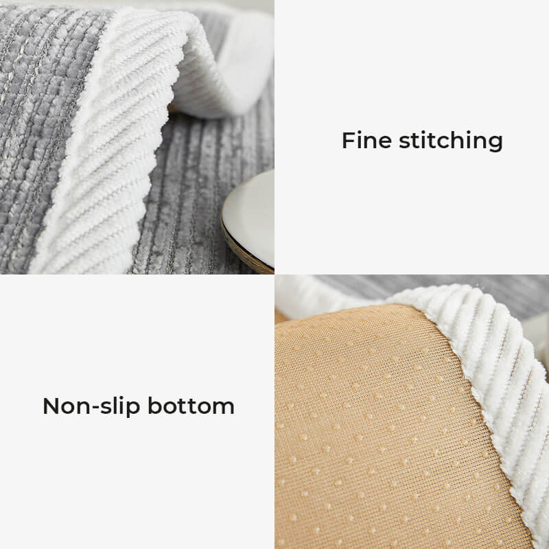 Waterproof Antimicrobial Simple Chenille Fabric Anti-scratch Couch Covers