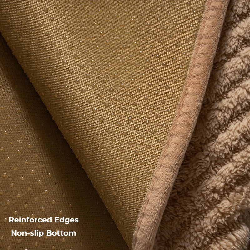 Thickened Plush Herringbone Non-slip Couch Cover