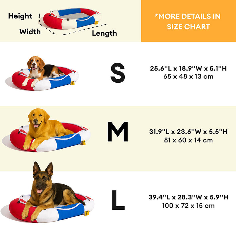 Summer Cooling Waterproof Boat-Shaped Pet Bed or Pillow – Chill Raft