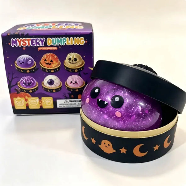 Cute Halloween scary ghost Maruko squeeze toy set, portable stress-relief hand squeeze toys